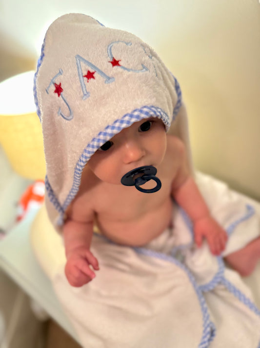 Gingham Hooded Towel
