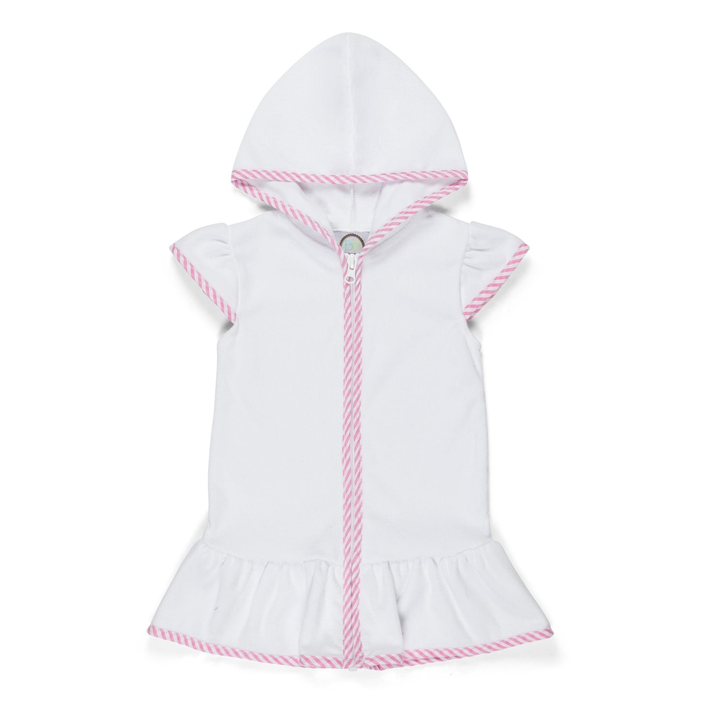 Short Sleeve Terry Cloth Cover Up