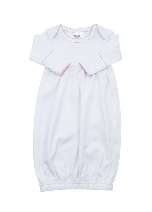 Picot Trim Baby Gown