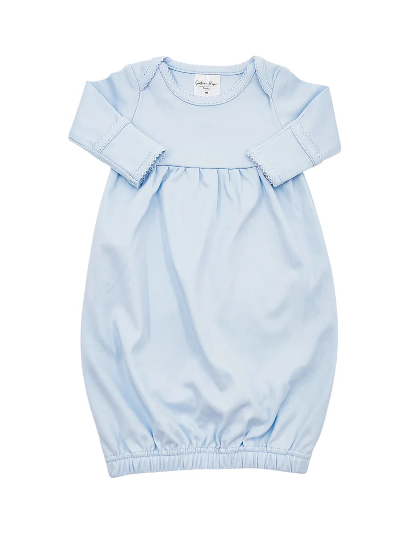Picot Trim Baby Gown