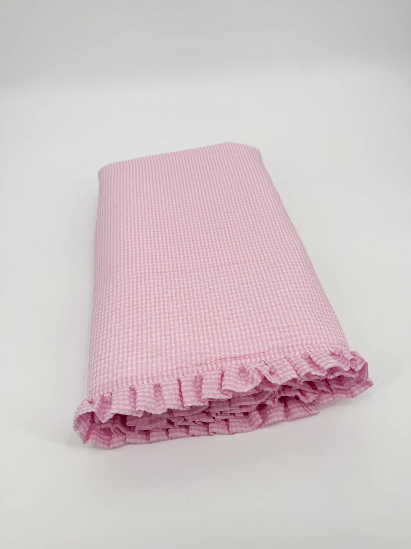 Ruffle Seersucker Beach Towel