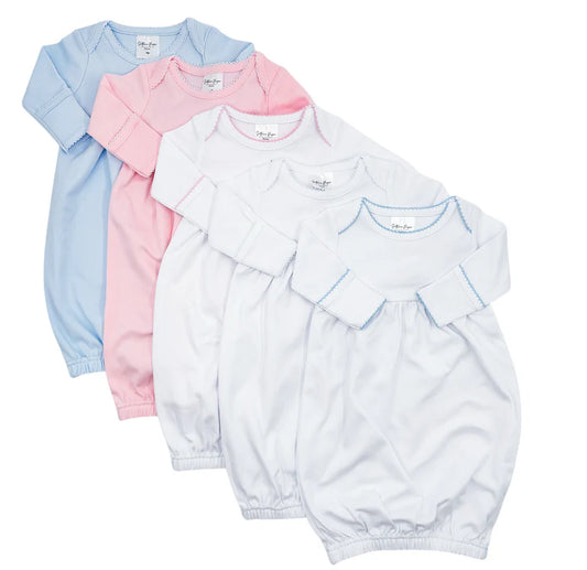 Picot Trim Baby Gown